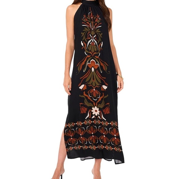 Vince Camuto Dresses & Skirts - Vince Camuto: Elegant Black Floral Maxi Dress